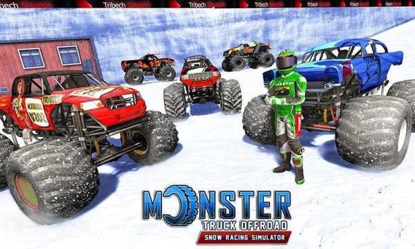 Monster Truck Offroad : Snow Stunts Simulator screenshot 2