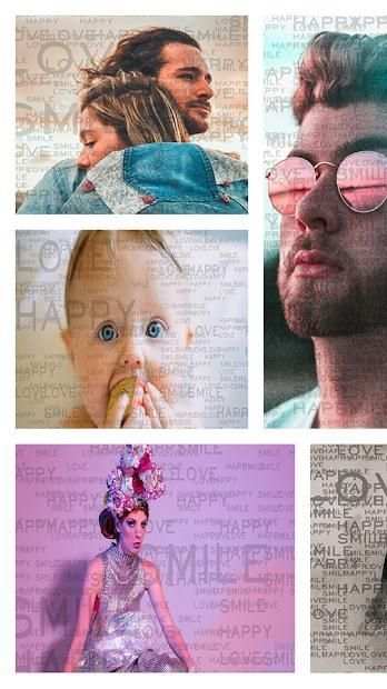 Telegraph : Typography Photo Effect Editor स्क्रीनशॉट 2