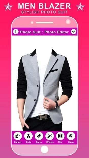 Men Blazer Photo Suit Editor screenshot 1