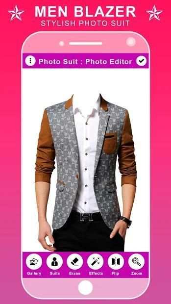 Men Blazer Photo Suit Editor screenshot 2
