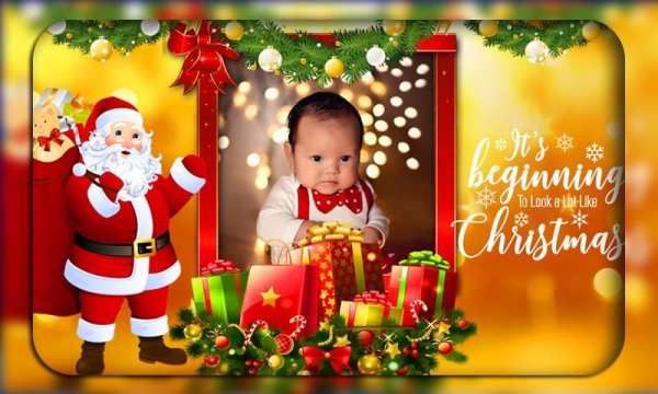Christmas Photo Frame - Merry Christmas 2018 स्क्रीनशॉट 2