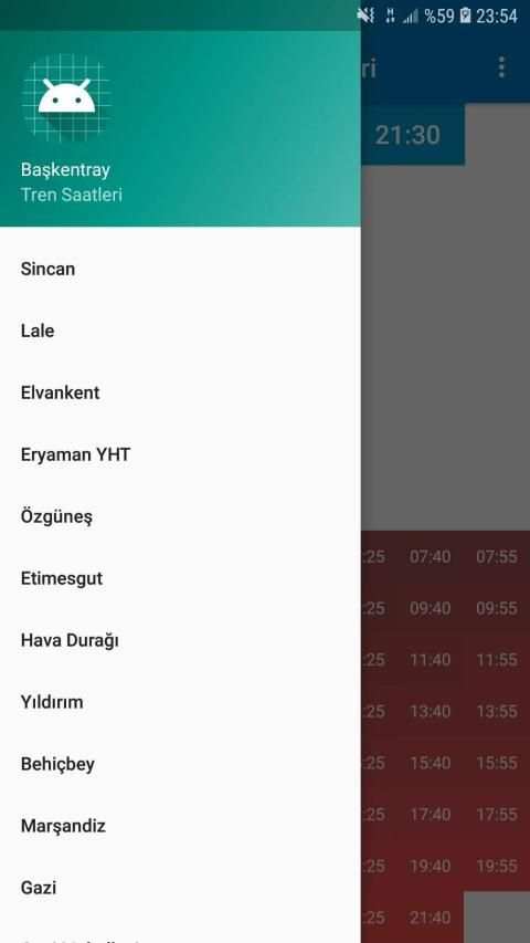 Başkentray Tren Saatleri screenshot 2