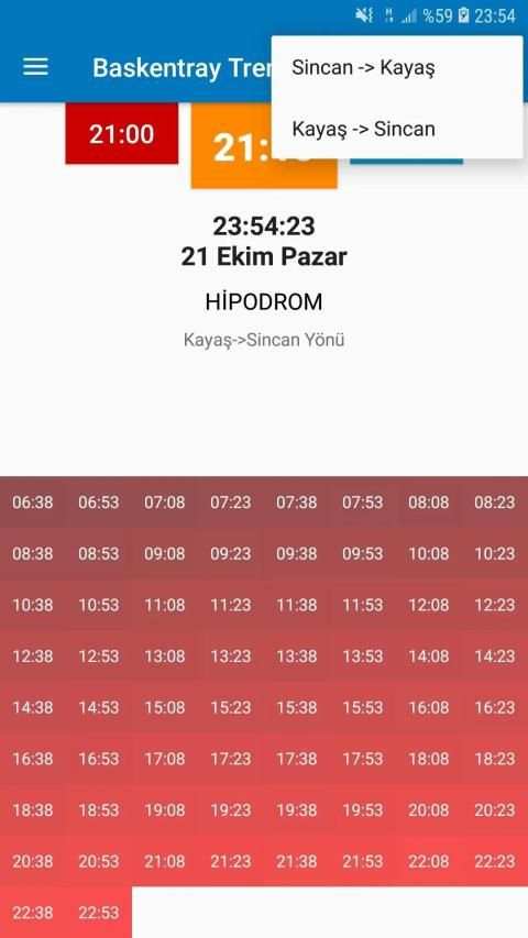 Başkentray Tren Saatleri screenshot 1
