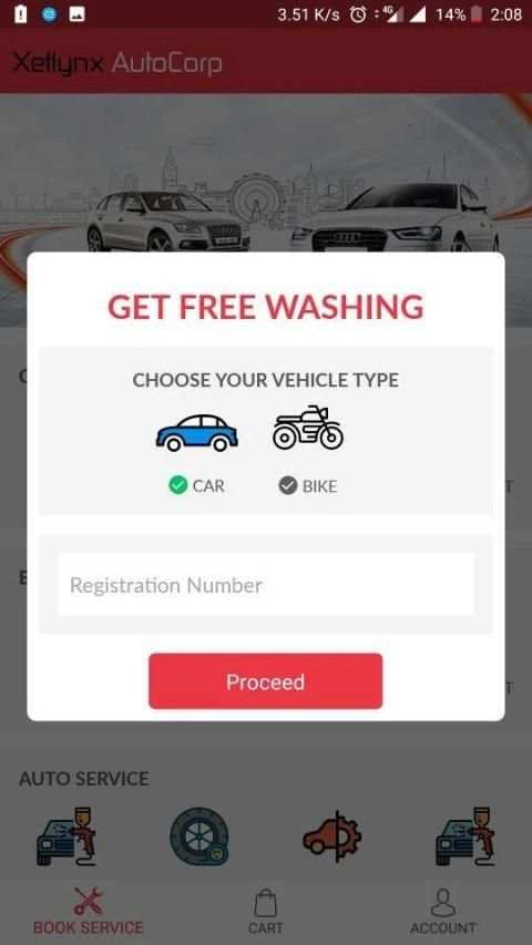 Xetlynx AutoCorp | Doorstep Car & Bike Service App स्क्रीनशॉट 5