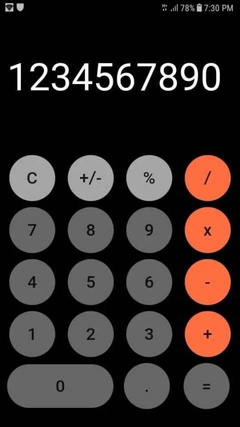 Calculadora iOS screenshot 1