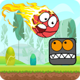 Red Basketball Bounce - Classic Red Adventure Ball icon