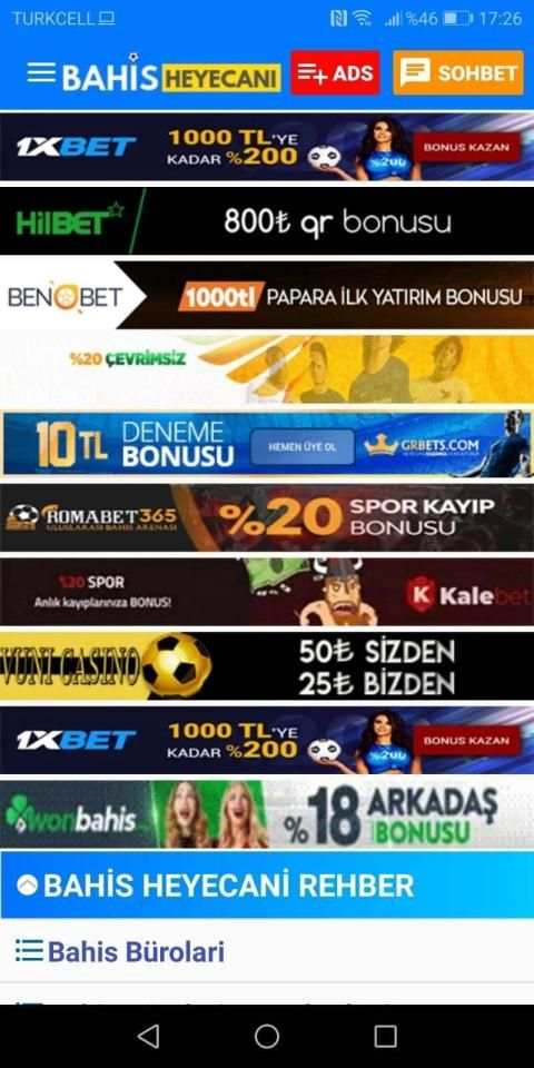 Bahis Heyecanı Mobile Forum screenshot 1