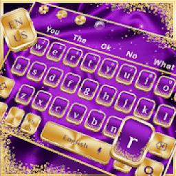 ikon Purple Luxury Silk Keyboard Theme