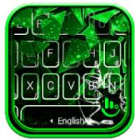 Green Crystal Glass Keyboard Theme on 9Apps