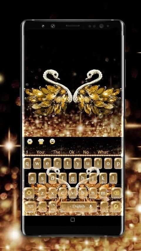Diamond Swan Lovers Keyboard screenshot 1