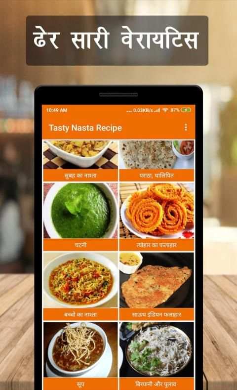 Tasty Nasta Recipes (Hindi) screenshot 14