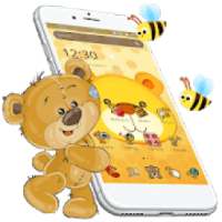 Cute yellow honey bear theme on 9Apps