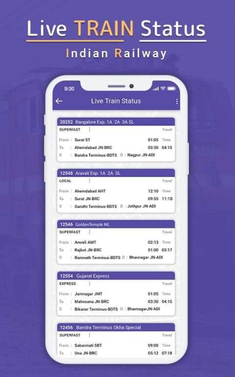 Indian Railway Train Status स्क्रीनशॉट 3