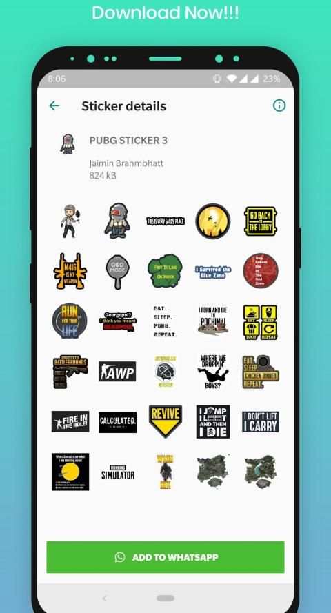 PUBG WA Stickers screenshot 3