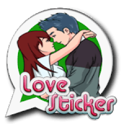 ikon Love Romance Sticker for WhatsApp - Kiss and Hugs