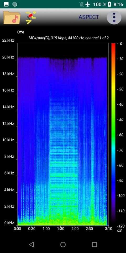 Aspect - Audio Files Spectrogram Analyzer स्क्रीनशॉट 19