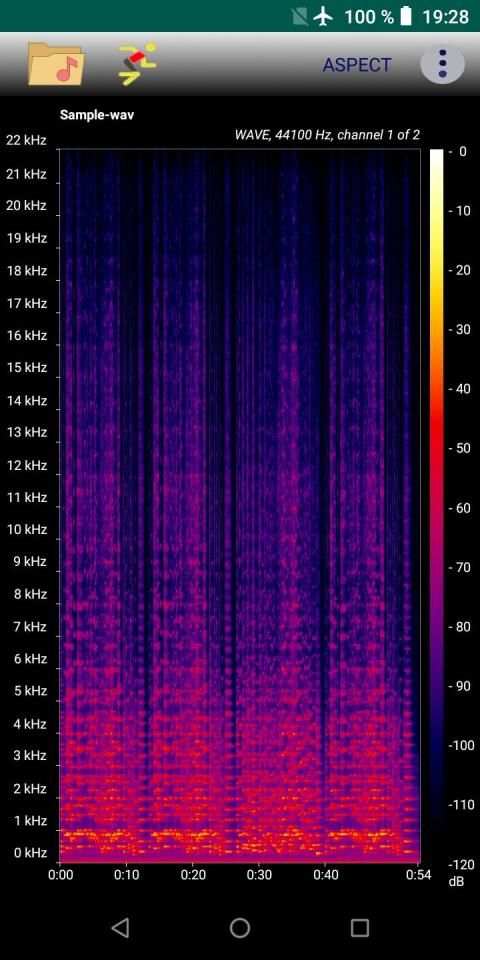 Aspect - Audio Files Spectrogram Analyzer स्क्रीनशॉट 2