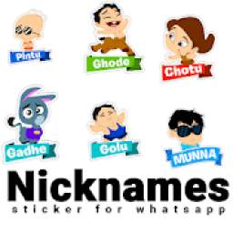 Nick Name Sticker for Whatsapp