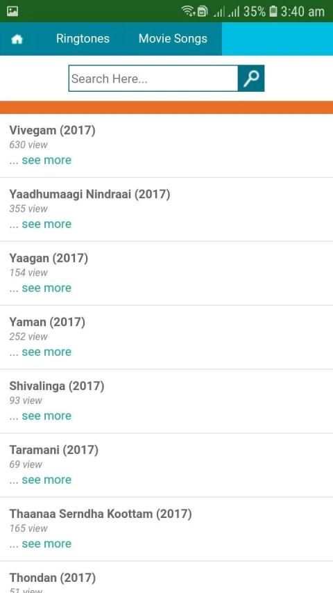 Tamil Ringtones स्क्रीनशॉट 2