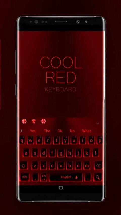 Cool Red Black Keyboard स्क्रीनशॉट 2