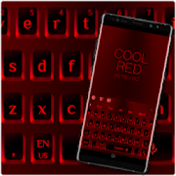 Cool Red Black Keyboard आइकन