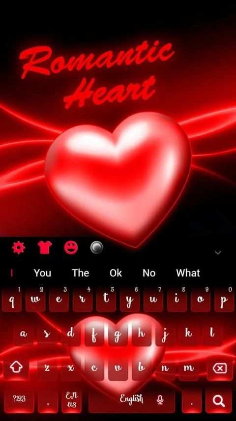 Romantic Love Heart Keyboard screenshot 7