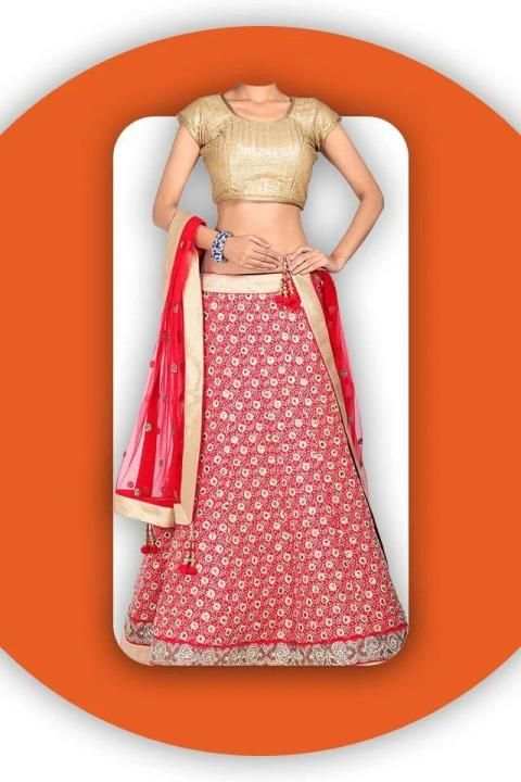 Netted Lehenga Choli For Women Photo Editor screenshot 5