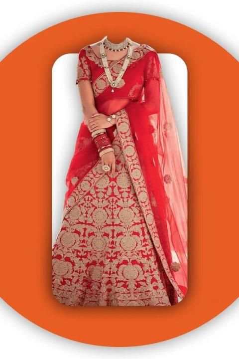 Netted Lehenga Choli For Women Photo Editor screenshot 4