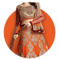 Netted Lehenga Choli For Women Photo Editor