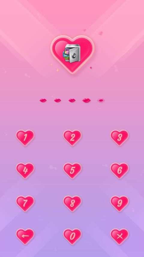 AppLock Live Theme Love screenshot 2