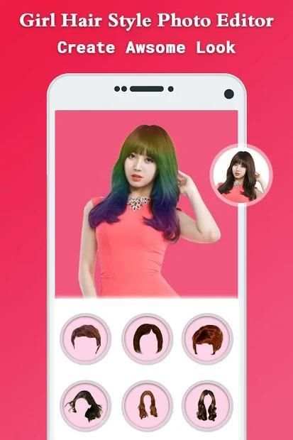 Girl Hair Photo Editor screenshot 2