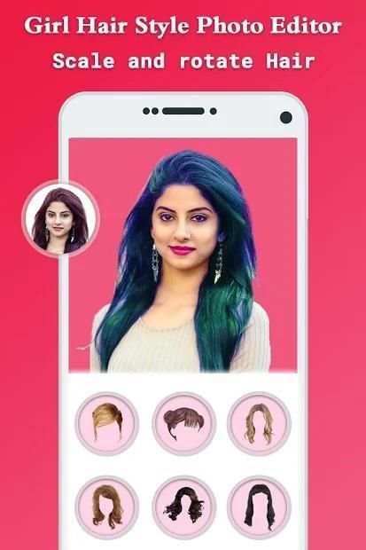 Girl Hair Photo Editor screenshot 1