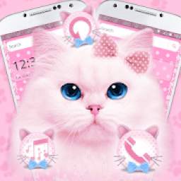 Lovely Pink Cute Kitty Cat Theme