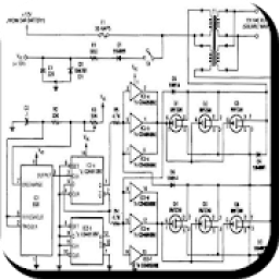 Inverter Circuit Line Diagram icon