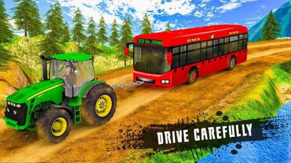 Chained Tractor Towing Bus screenshot 6