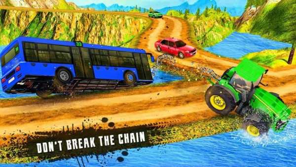 Chained Tractor Towing Bus screenshot 4