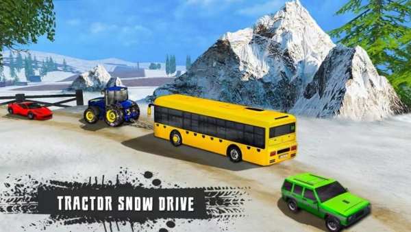 Chained Tractor Towing Bus screenshot 3