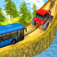 Chained Tractor Towing Bus on 9Apps