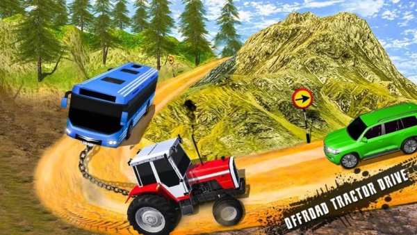Chained Tractor Towing Bus screenshot 1