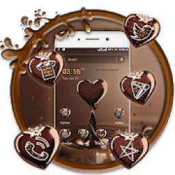 Chocolate Love Heart Launcher Theme