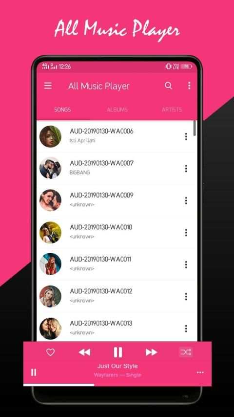 All Music Player स्क्रीनशॉट 4