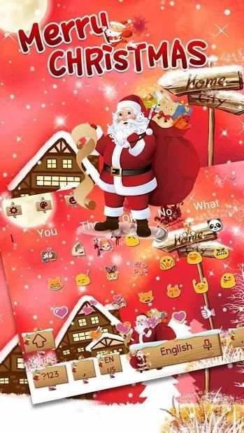 Merry Christmas Keyboard Theme screenshot 1