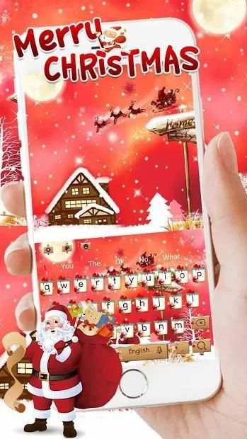 Merry Christmas Keyboard Theme screenshot 2