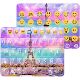 ikon Rainbow Eiffel Tower - Emoji Keyboard