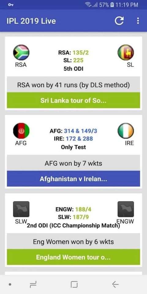IPL 2019 Live 2 تصوير الشاشة