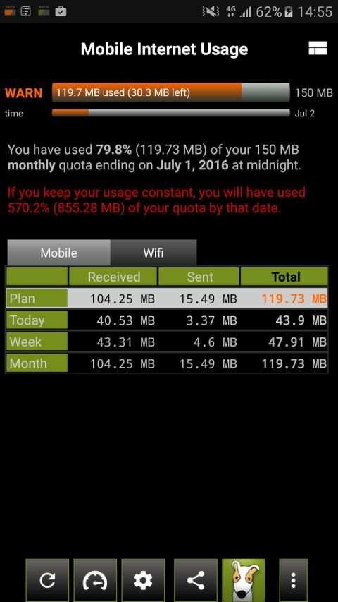 3G Watchdog - Data Usage स्क्रीनशॉट 6