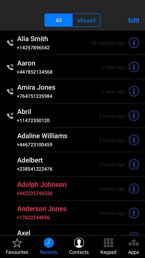 Dialer Theme Dark screenshot 2