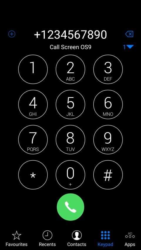 Dialer Theme Dark स्क्रीनशॉट 4