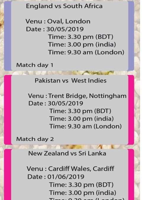 Icc Cricket World Cup 2019 screenshot 1