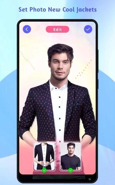 Jacket Men Photo Suit screenshot 3